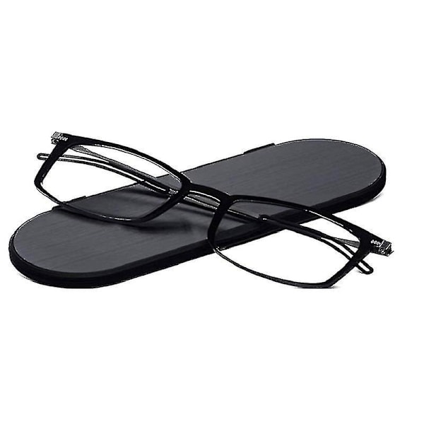 Ultraohut lukulasit miehille ja naisille Hyperopia Anti Blue Light Magnify-WELLNGS Black -3