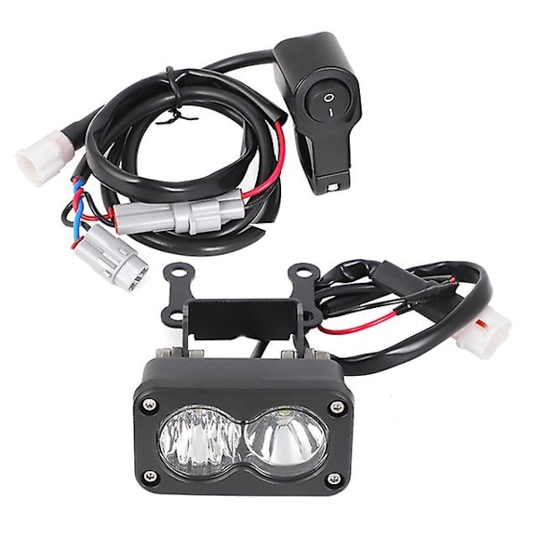 Plug and Play Square 3\" Flood Light LED Vit Frontstrålkastare Switch Kombination Kit för Sur Ron SurRon Segway Talaria-WELLNGS