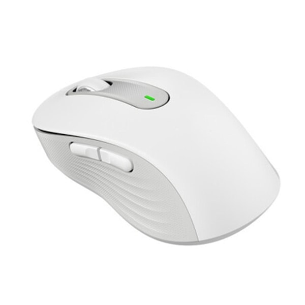 M650 Trådløs Mus 2.4GHz Bluetooth-kompatibel Dual Modes Ergonomisk DPI Justerbar Dempe Mini Lett Universell Trådløs Datamaskin -WELLNGS White