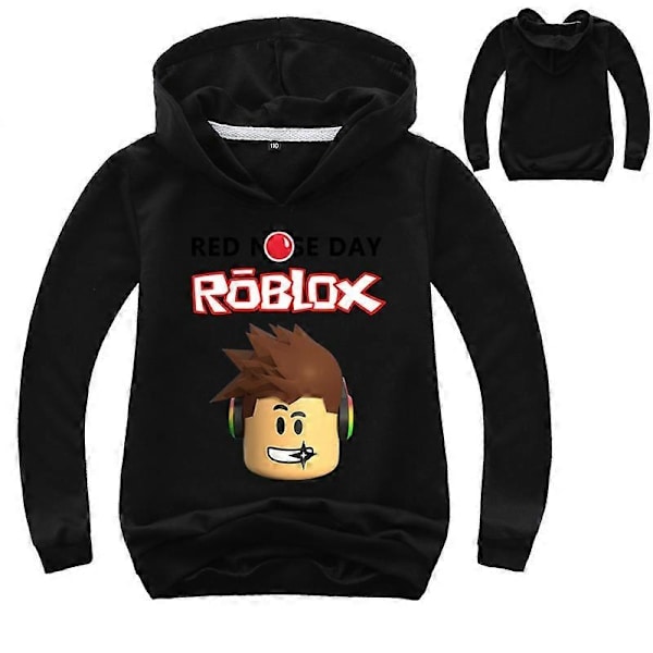 Roblox Genser for Gutter og Jenter - WELLNGS Black 140cm