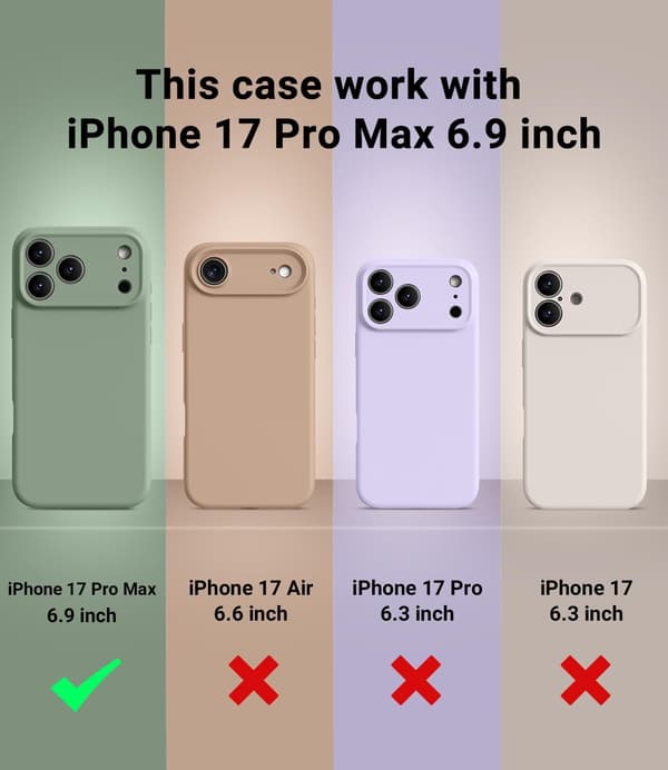 Furu Grønn Ultratynt MagSafe-kompatibelt Silikondeksel til iPhone 17 Pro Max vert pin iPhone 17 Pro Max