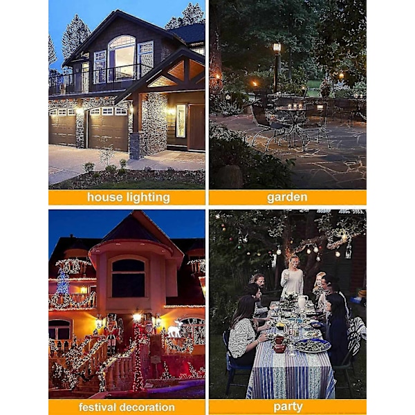 [Uppgraderad] LED-lampa med flammande effekt, 4 lägen flimrande glödlampor, E26/e27-sockel flamlampa, Jul (2-pack) - WELLNGS