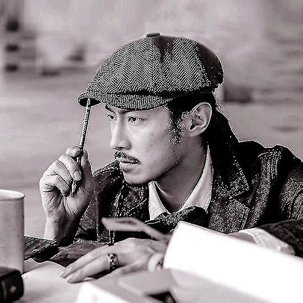 Gatsby Ull Golf Beret - Klassisk Platt Körhatt - Snygg och Tidlös - WELLNGS Coffee L 58-60CM