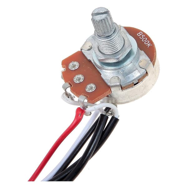 Gitarr Kablage Förkopplad Två Pickup 500K Potentiometrar 3-Vägs Toggle Switch Silver-WELLNGS