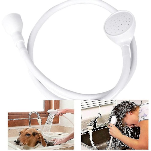 Handdusch, handdusch slang, handdusch för diskho, kranförlängningsrör, handdusch för diskho för hårtvätt - WELLNGS Length 2m