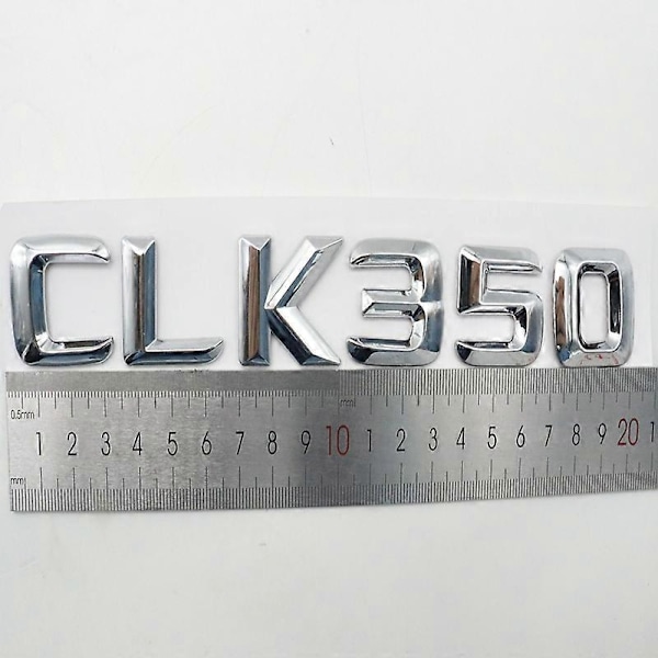 Siffer Bokstäver Märke Emblem Bakre Bagagelucka Logo för CLK55 CLK63 CLK200 CLK220 CLK280 CLK320 CLK350 CLK430 CLK500-WELLNGS Matt black CLK260
