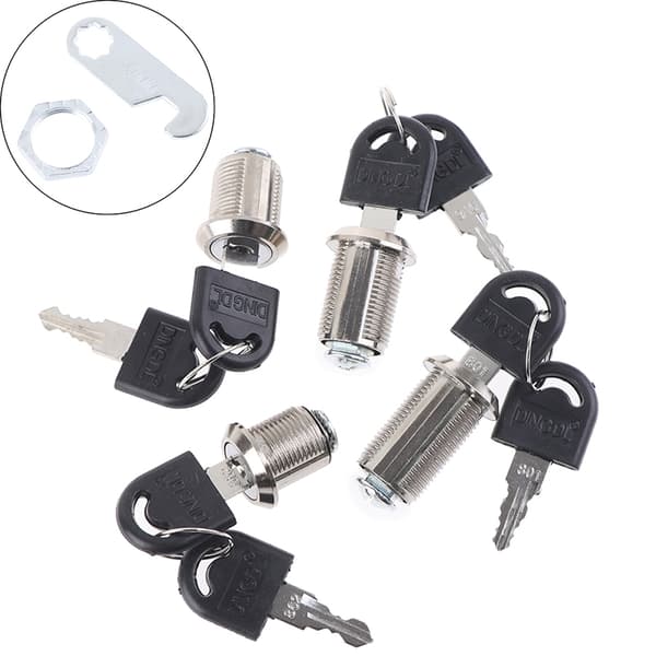 Maskinvarelåssylindere, dørskap, postkasser, hengelåser, skuffer, skap 7(30mm Same key)