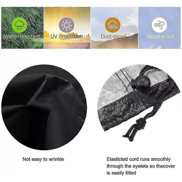 Kuntopyörän suojus sisäpyöräilyyn, paikallaan pysyvän pyörän suojus, sopii pystypyörälle, ulkokäyttöön tarkoitetut suojukset - WELLNGS Black 140*60*120