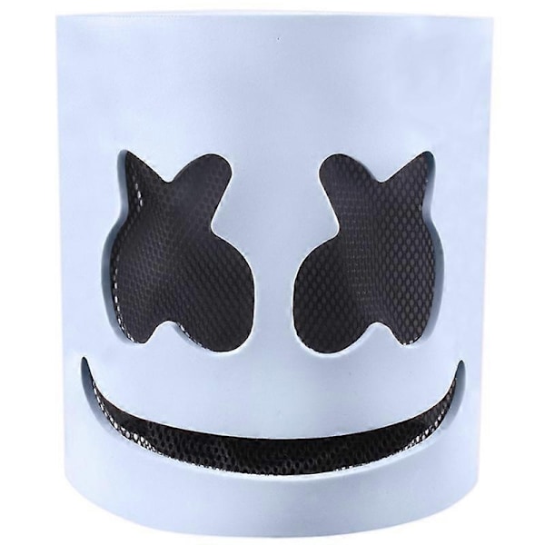 Halloween DJ Marshmello -naamio, kokopääkypärä, juhla-asusteet -WELLNGS