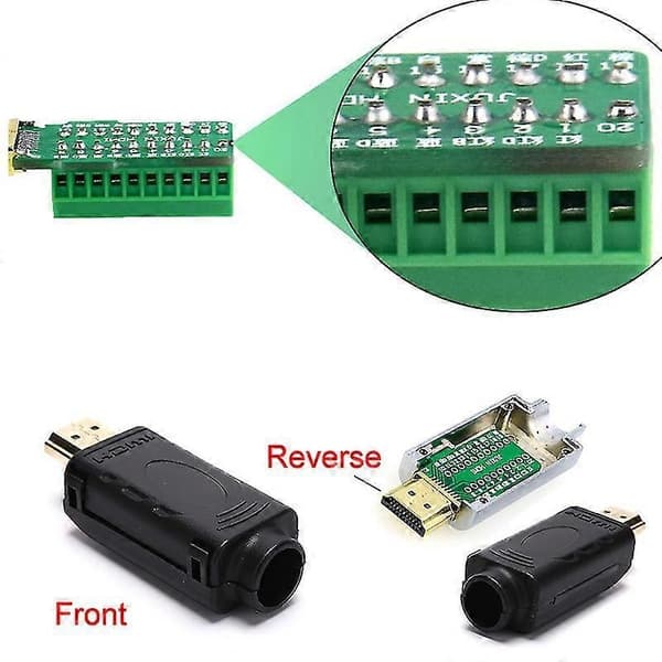 HDMI 2.0 -sovitinliitin, breakout 20P -liitäntäkorttiin - WELLNGS