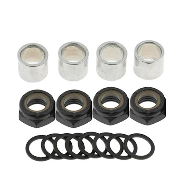 56 stk. Skateboard Truck Hardware Kit Skateboard Spacers Longboard Akselmøtrikker Skateboard Tilbehør-WELLNGS