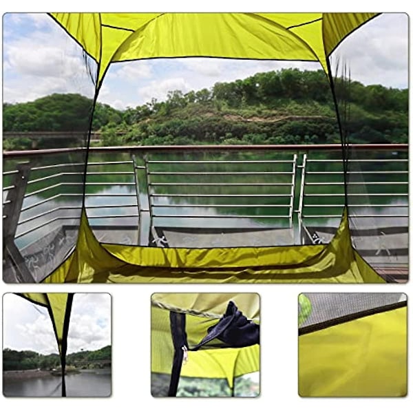 Gazebo-nettingstelt for utendørs camping, øyeblikkelig pop-up telt, pustende netting, hage, reise, fest - WELLNGS Screen house