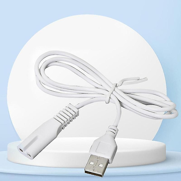 8m USB-kaapeli latausjohto 5V taskulampulle partakoneelle hiustenleikkuukoneelle - Johtoreikä - WELLNGS 0 0
