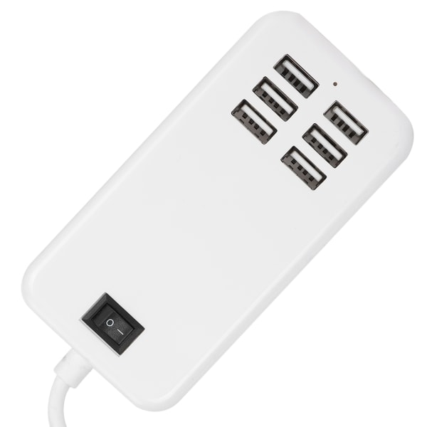 Laddare Adapter 6 Port 30W USB Desktop Snabbladdningsstation Hub 100‑240VEU Plug-WELLNGS