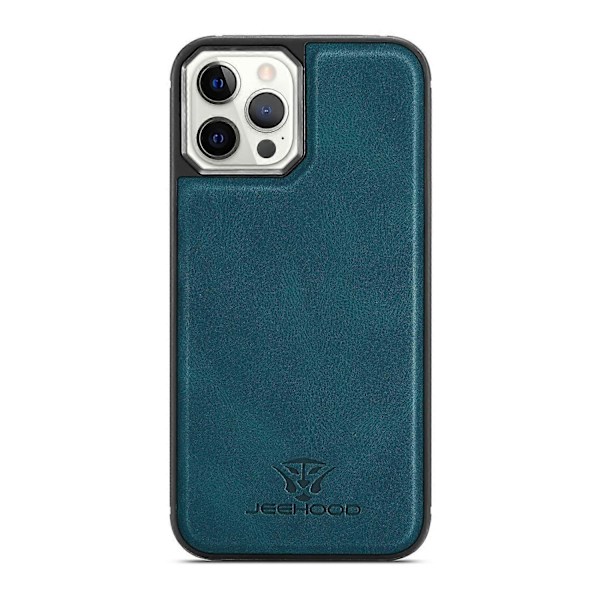 Yhteensopiva iPhone 12 / 12 Pro JEEHOOD Retro Magneettinen Irrotettava Suojakotelo Lompakolla & Korttipaikalla & Jalustalla - WELLNGS Blue