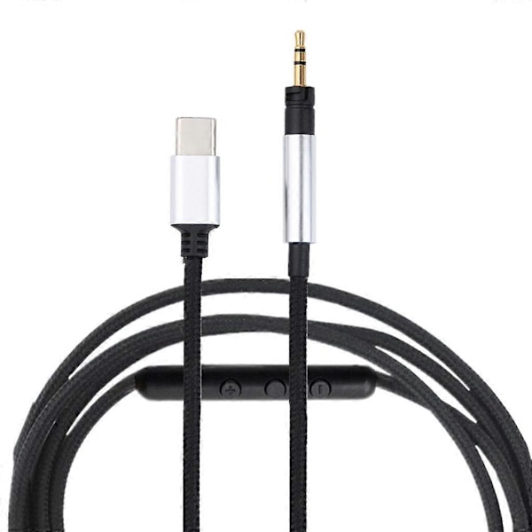 USB Type C 2,5 mm Vaihtokaapeli Jatkokaapeli Momentum/Momentum 2.0 Kuulokkeille Mikrofonilla - WELLNGS