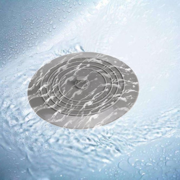 2-pack 6 tums universal silikongummi - badkarspropp avtappningsplugg cover för köksbadrum diskbänk Badkar-WELLNGS