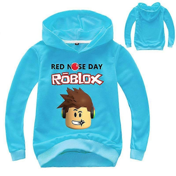 Roblox Genser for Gutter og Jenter - WELLNGS Lake blue 140cm