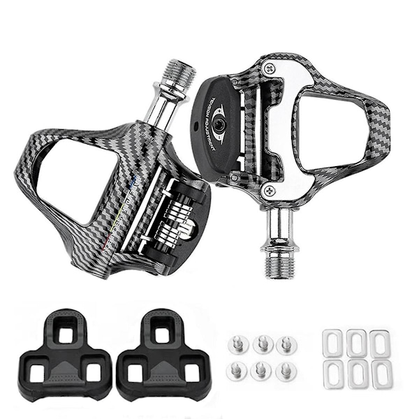 Ultralight Road Bike Clipless -polkimet hiilikuidusta, tasainen kuvio, suljetut laakerit Look Syst-WELLNGS -järjestelmälle