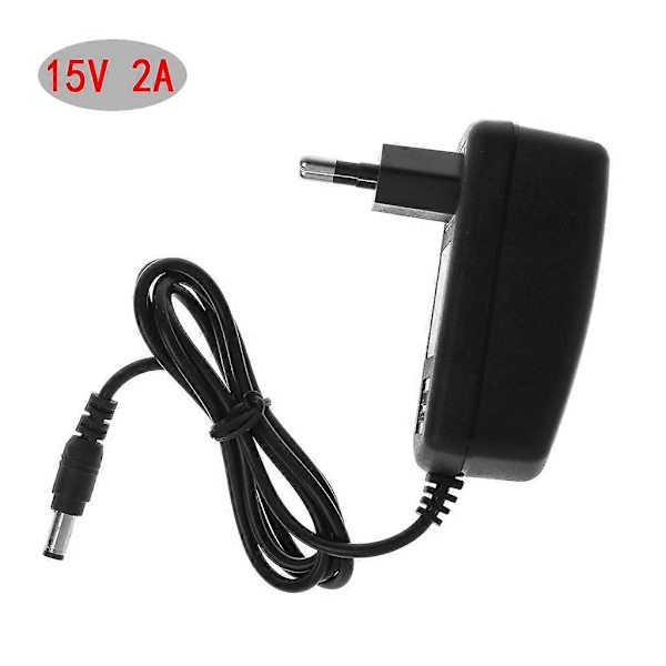 Multifunksjons AC DC 15V 2A Vegglader Strømadapter for Høyttaler LED Lys - WELLNGS U.S. regulations