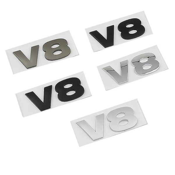 3d Abs Hse V8 Letters Auton Takatavaratilan Fenderin Merkki Embleemi Tarrat Land Rover Range Rover Sport Vogue Discovery 4-WELLNGS V8-Gloss Silver