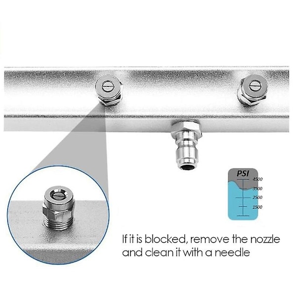 Korkeapainepesuri 7 suutinta, tienpuhdistustyökalu, 4000 PSI tienpuhdistuskone - WELLNGS