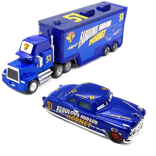 Cars Hicks Mack Lastbil Uncle Diecast Leksakssats - WELLNGS L