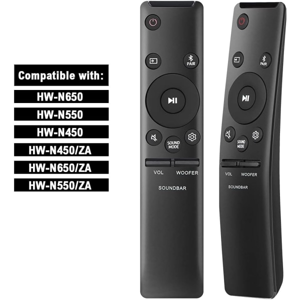 AH59-02767A Universal fjernbetjening Erstatning til Samsung Soundbar Sound Bar Fjernbetjening Hjemmebiograf Surround Sound Bluetooth-WELLNGS