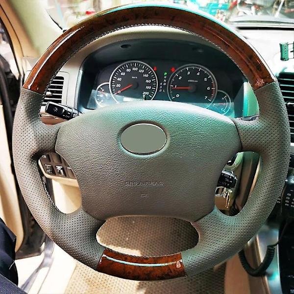 Auton ohjauspyörän suojus Toyota Land Prado 120 2003-2007 Tacoma 2005-2011 4Runner Hilux 2009-2011 LS400 1995 GX GX470 Style-WELLNGS Split Joint