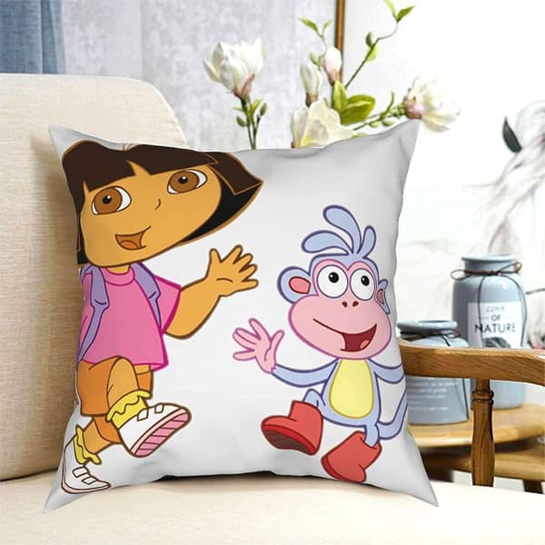 Dora Udforskeren Fire Årstider Puder, Komfortable, Bløde og Hudvenlige Puder, Velegnet til Sofasenge Biler-Dora9-18x18tommer AA-62-WELLNGS