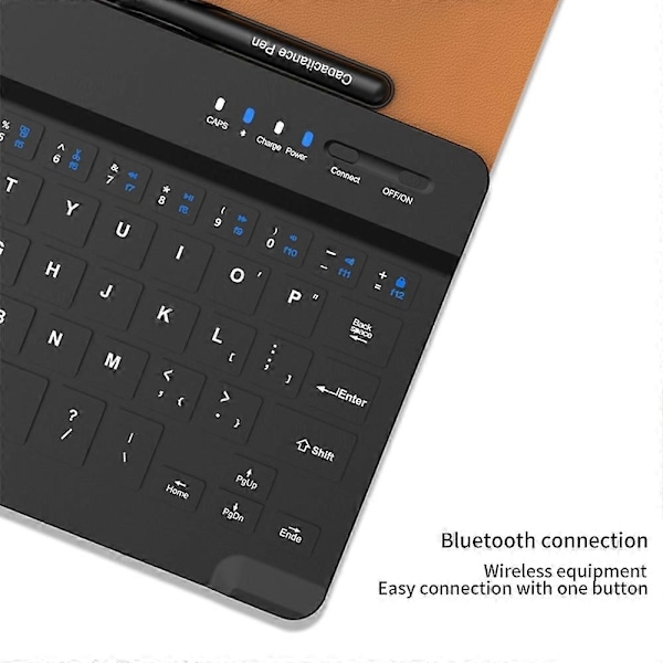 Tangentbordsfodral i läder för Samsung Galaxy Z Fold5-WELLNGS