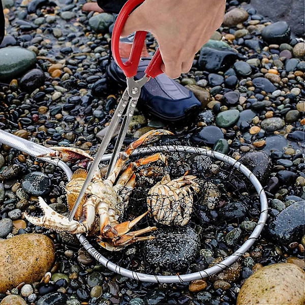 Krabbtång för levande krabbor Multifunktionell klämma Saxformad tång Halkfri skräptång Kökstång för matlagning Skaldjur Grillning -WELLNGS