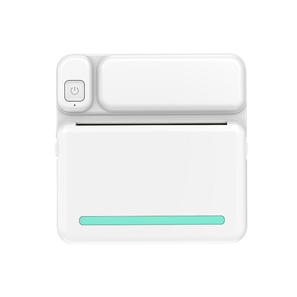 Termiska bärbara Bluetooth-skrivare 57 mm Mini trådlösa POS termiska bildfotoskrivare för Android IOS mobiltelefon FLYE1984-WELLNGS Blue