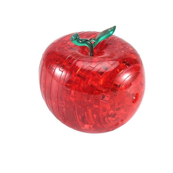 3D Kristallpussel - Rött Äpple - WELLNGS