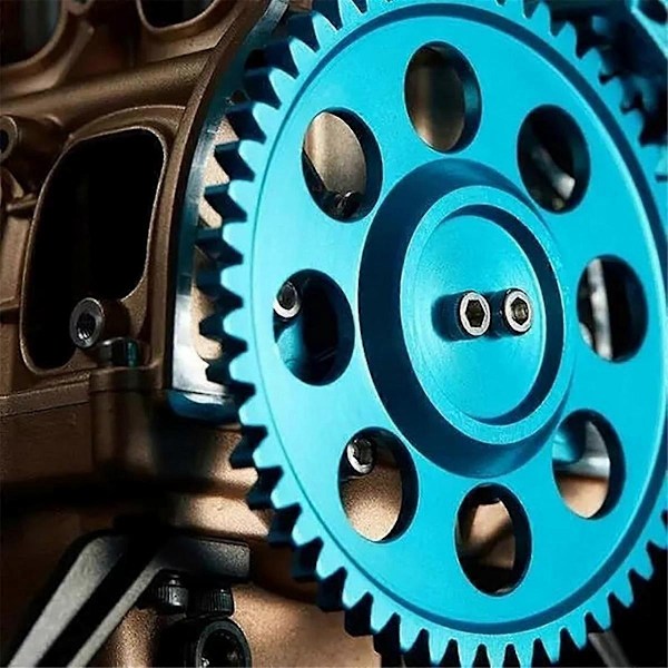 Modellmotorkit för vuxna, 8-cylindrig metallbilmodellmotor, Resin DIY Bilmotor Monteringskit Modell-WELLNGS