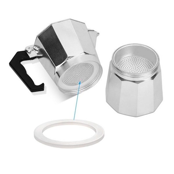 2 st Silikon Tätningsringar Distans Kaffetillbehör Ersättning för Moka Kanne - WELLNGS 12