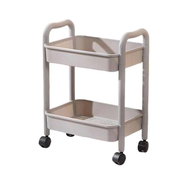 2/3/4-tier Kitchen Rolling Cart Durable Movable Rolling Cart for Dorms Attics Basements-WELLNGS 7