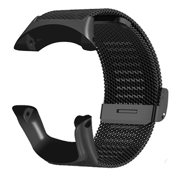 for Suunto Ambit3 Peak/Ambit2 urrem - Milanese rustfrit stål mesh rem - WELLNGS Black