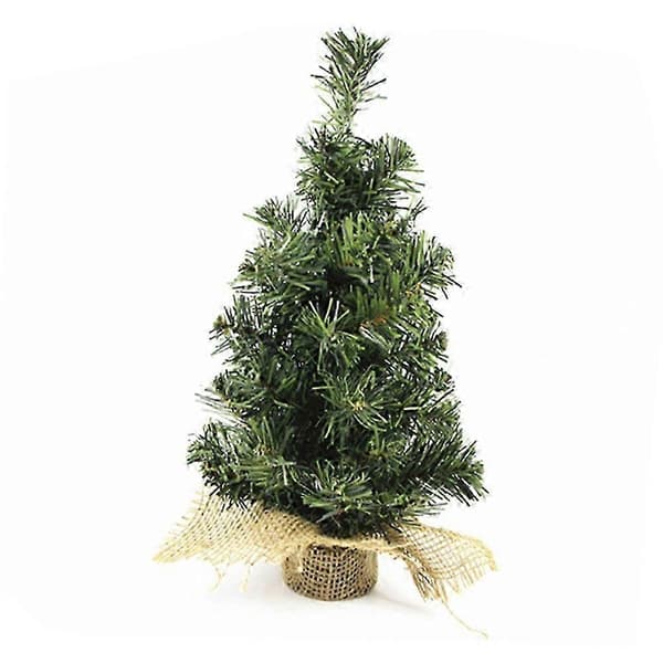 Mini lille juletræ uden LED-lys Bordplade Kunstig Julepynt Gave - WELLNGS 40cm silver