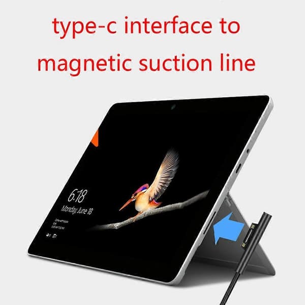 Hurtig Opladnings Strømadapter Kabel til Microsoft Surface Pro 3 4 5 6 GO-WELLNGS