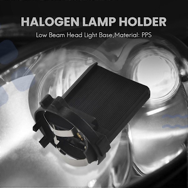 Halogen Lampeholder Lavt Fjernlys Forlygte Base Kompatibel med Golf 6 MK6 7 MK7 Kompatibel med R 5K0941109P20211224946-WELLNGS