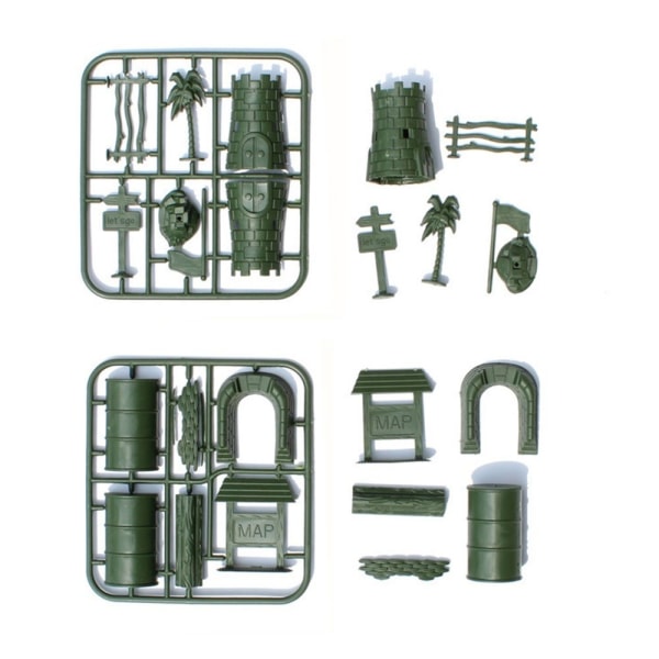 36PCS Militær Playset Soldat Modell Soldater Fly-WELLNGS