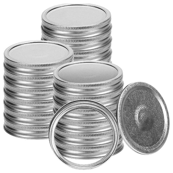 Mason Jar Lids og ringer for Ball Canning Jars Wide Mouth, Split-type Lids Leak Proof, Gjenbrukbare Can-WELLNGS