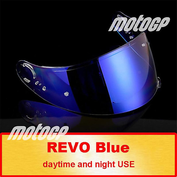 Hjelmvisirlinse for Shoei Gt-air Gt Air2 Neotec Cns-1 Cns1 Tc- 5 Tc-9-WELLNGS Revo Blue