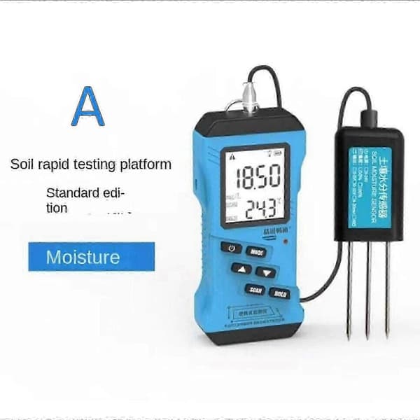 Digital jordtestare för pH, EC, NPK med LCD-display - WELLNGS Padding