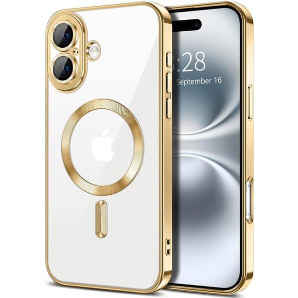 iPhone 17 Deksel - Metallmateriale, Magnetisk Design, Slankt og Lett - Gull gold