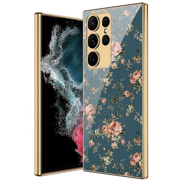 Elektropläterad Målad Skal för Samsung Galaxy S23 Ultra / S23 Plus / S23 Fodral-WELLNGS D for S23 Plus