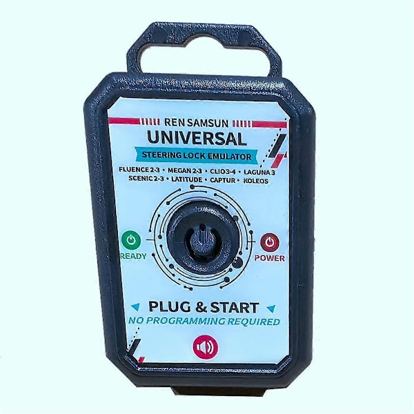til RENAULT ELV Lås Universal Ratlås Emulator Simulator ELV Plug and Start med Låselyd - WELLNGS