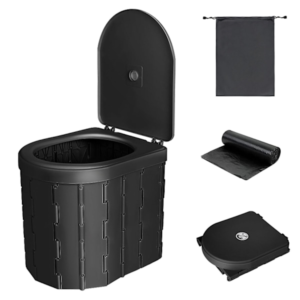 Kantava taittuva wc, retkiwc-koodi auto wc taittuva kannettava ulkoilma-WELLNESS