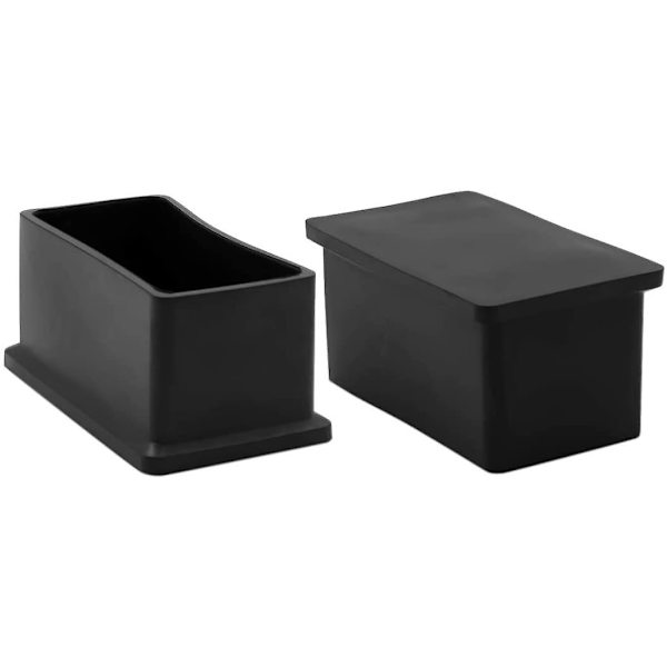 8-pack rektangulära, icke-märkande PVC-stolsbenshättor 30 mm x 50 mm (1-3/16\" x 2\") - WELLNGS 30*60mm